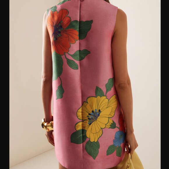 ISO ALÉMAIS Pink Floral Piato Mini Dress - Picture 4 of 6